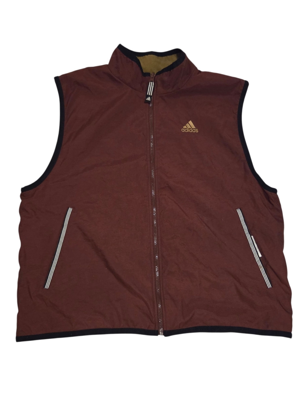 Vintage Adidas Full-Zip Reversible Vest
